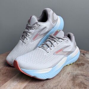 Brooks Glycerin 21 Womens sz 11 Shoes Beige 1204081B195 Sneaker Running Walking